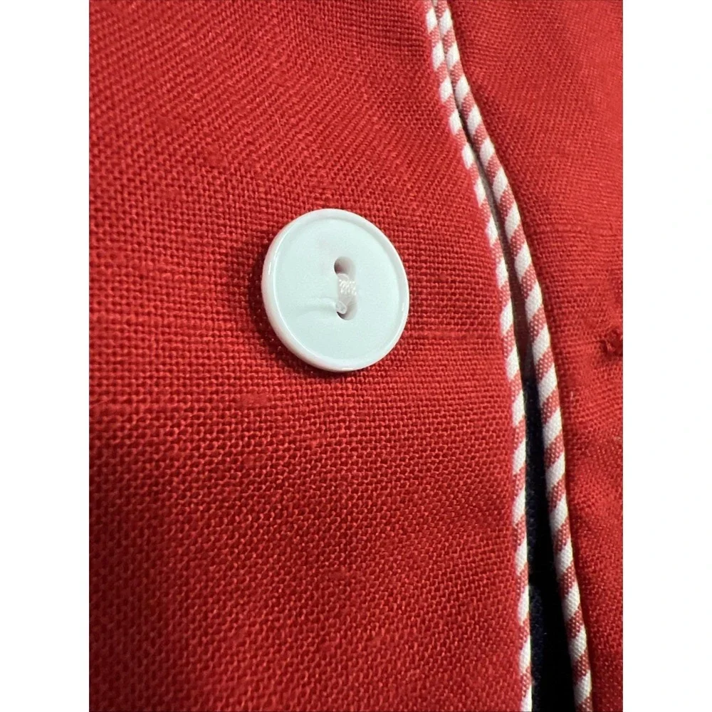 VTG NWT Bryan Baby Boy 2-Piece Suit Set Red Blazer Shorts 18M USA